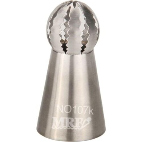 Free Shipping Stainless Steel 18/8 Russian Icing Tips Ball Flower Seamless Welding Piping Nozzle #NO107K