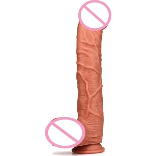 Long Strap On Realistic Dildo Pants For Woman Men Couples Strapon Dildo Panties Silicone Anal Plug Gay Adult Game Sex Products