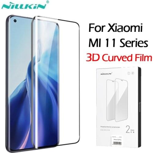 For Xiaomi Mi 11 Film 3D Nillkin Impact Resistant Curved Film Full Screen Glue Cover Protective Oleophobic For Mi11 Note Glass