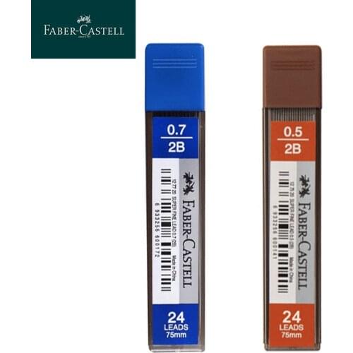 Faber-Castell Super Fine Lead Min 2B, 0.5 - 07, 75 mm - pack of 24