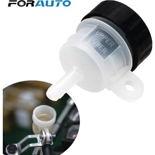 FORAUTO Plastic Motorcycle Oil Cup Motorcycle Foot Rear Brake Master Cylinder Tank Oil Cup Fluid Bottle