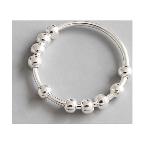 100% 925 sterling silver beads rings for women party gifts fine jewelry, fashion best friends silver 925 ring woman accessories