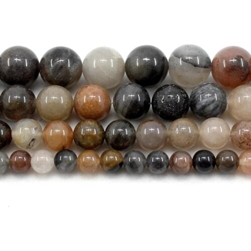 Natural Chinese Tourmaline Round Loose Beads Strand 4/6/8/10/12MM For Jewelry DIY Making Necklace Bracelet