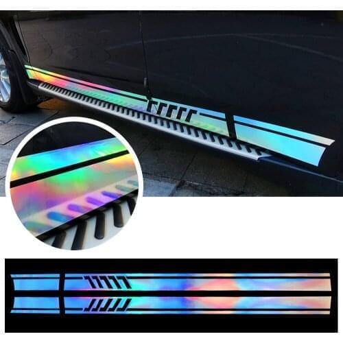 2PC Laser Car Body Reflective Sticker For Chrysler 200 300 300C 300s grand voyager Pacifica PT Cruiser Sebring Town and Country