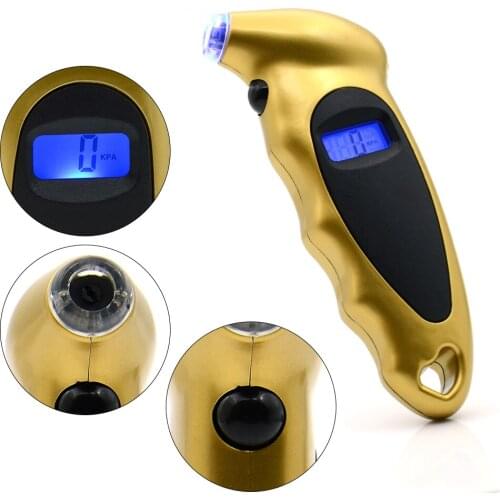 Best price Tire pressure gauge 0-150 PSI Backlight High-precision digital tire pressure monitoring car tire