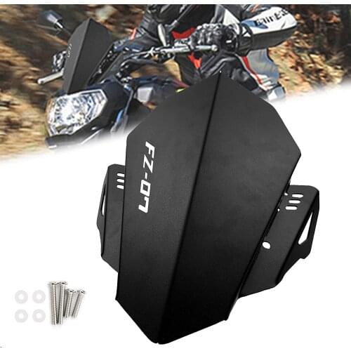 Motorcycle Windshield Windscreen CNC Aluminum Air Flow Wind Deflector for Yamaha FZ07 FZ-07 MT07 MT-07 2018 2019 2020