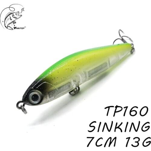 2021 New Arrivals Fishing Bait TP160 Full Depth 70MM 13G 7 Various Colors High Quality Hooks Sinking Pencil Lures For Fishing