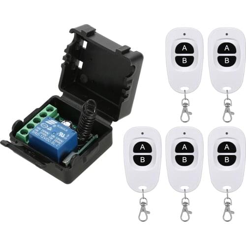 Smart Home 433Mhz DC 12V 1CH Wireless Remote Switch Relay Receiver Transmitter Remote Control Switch Module
