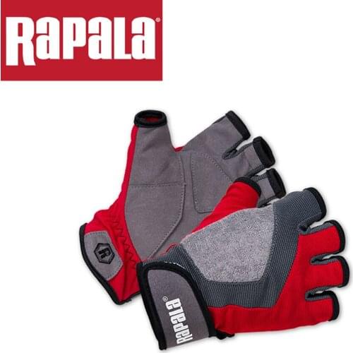 RAPALA Fishing gloves Full finger/Half finger gloves for fishing Comfort fabrics Anti-Slip Fishing fingerless gloves