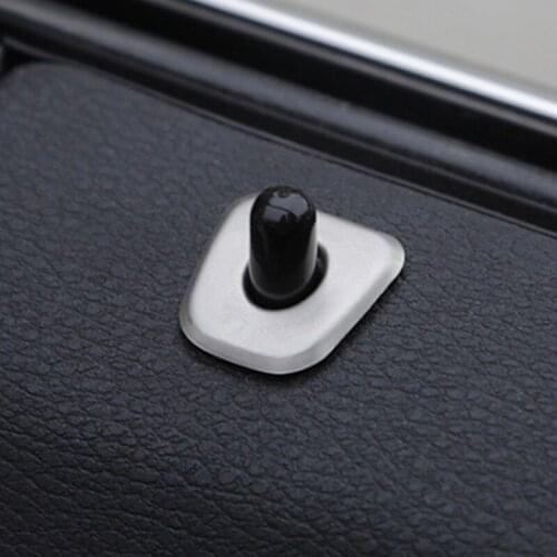 Car modified ABS door lock pin auto door bolt cover sticker for BMW X1 F48 2016-2017