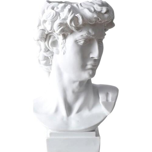 Modern Nordic Style Creative Portrait Vase Decoration Ornaments David Dressing Table Storage Bucket Home Decoration Accessories