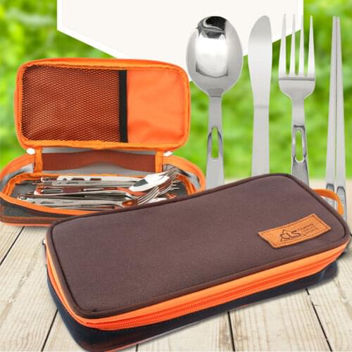 Storage Bag Holder Camping Hiking Outdoor Tableware Bags Chopsticks Spoon Fork Organizer for Outdoor Camping Hiking Picnic BBQ