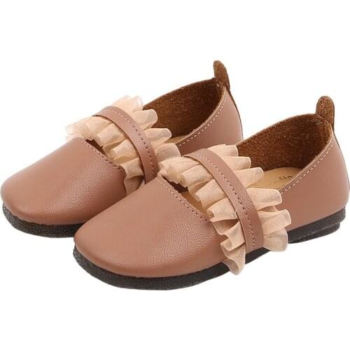 Childrens soft sole shoes Baby girls Lace princess shoes Casual leather shoes White Pink Green 16M 18M 20M 24M 28M 3 4 5 6 7T