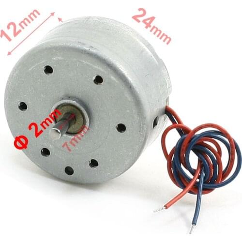 UXCELL 2Pcs DC 5V Motor RC300-FT-08800 6000RPM Micro Motor For Cd DVD Player 24*12MM DH