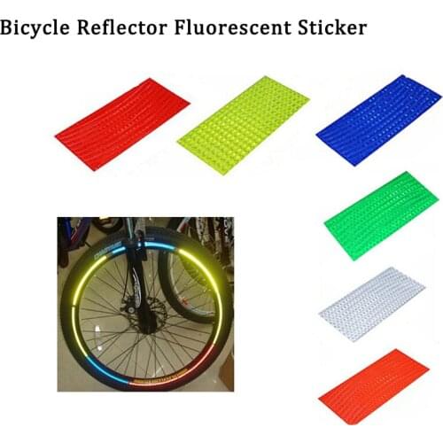 21cm X 0.8 Bike Stickers Decals Reflective Stickers Strip Bicycle Reflective Tape Sticker Bicycle Wheel Bike Bicycle Accessories