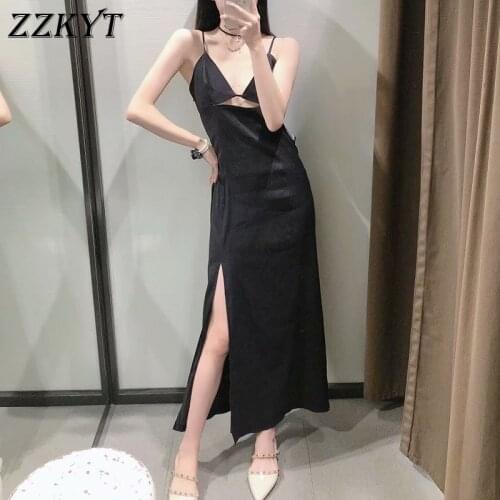 ZZKYT Solid Summer Dresses