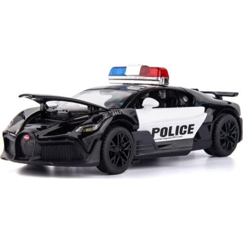 1:32 Police Toy Diecast Alloy Car Model Diecasts Toy Vehicles Car Model Sound Light Collection Toys for Children Gift
