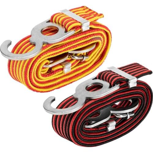 1M Elastic Stretch Strap For Outdoor Riding Trunk Luggage Straps Stretch Up To 2.5m Elastic Band Strap