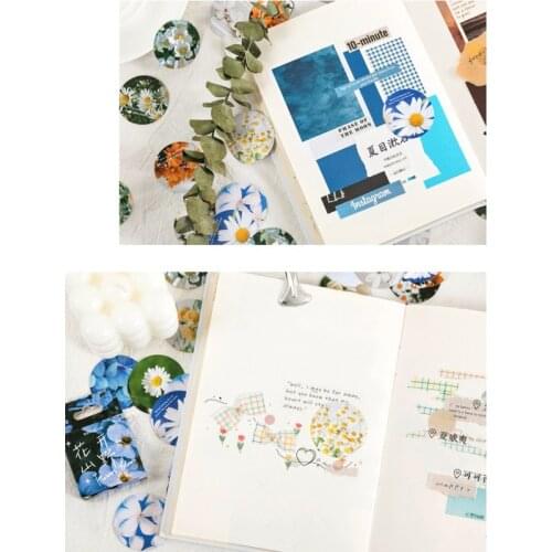 46pcs/box Photo texture real flower series sticker package DIY diary Journal decoration sticker album scrapbooking