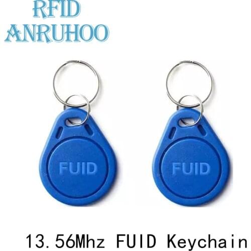 5/10PCS FUID Smart Chip Card RFID One-Time Writable Anti-Shielding Keychain Copy Clone Copier Duplicator Badge 13.56Mhz NFC Tag