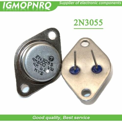 5pcs/lot 2N3055 15A 60V TO-3 NPN AF Amp Audio Transistor made in New Original Free Shipping
