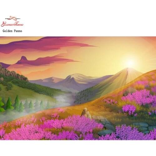 5D DIY Diamond Embroidery scenic flower Full Display Diamond Painting Cross Stitch Picture Of Rhinestone Home Decor Gift