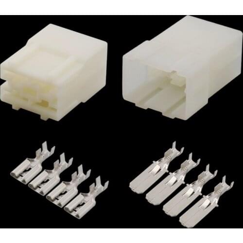 6.3 Series All New 4 Pin DJ7041-6.3-11/21 ABS Plastic Electrical Wire Connectors Plug Male and female Automobile Connector plug