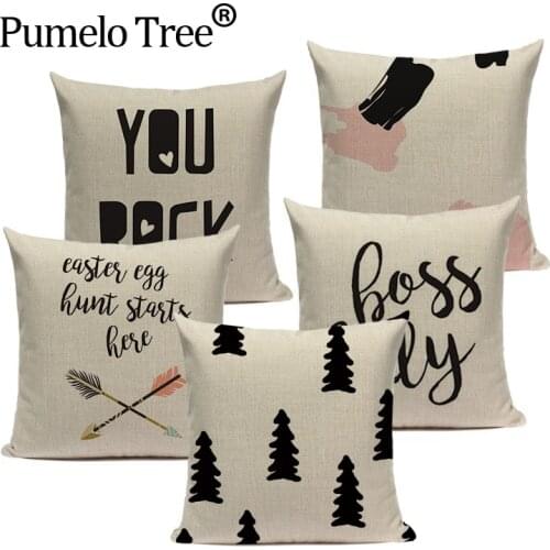 Ananas fashion geometric style yellow decorative throw pillows home cushions Simple style Dropshipping cushion cover