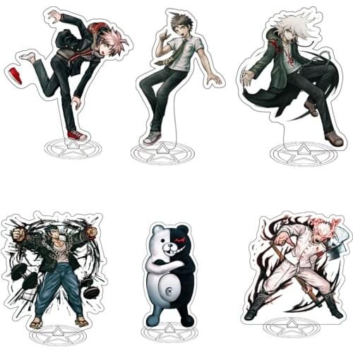 Anime Danganronpa Acrylic Stand Model Toy Monokuma Naegi Makoto Kirigiri Kyouko Figure Action Desk Decoration Gift Size 15cm