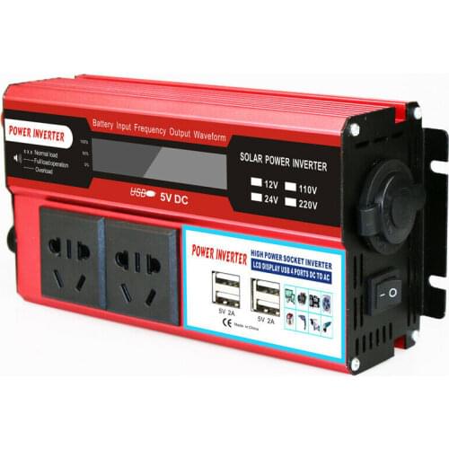 3000W Car Power Inverter USB DC12/24V To AC110V/220V Sine Wave Converter Voltage Transformer Charger Solar Inversor