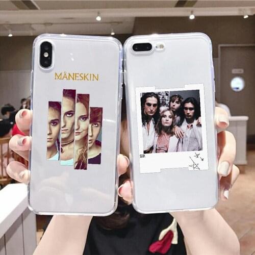 Maneskin Damiano David Phone Case For Huawei P Mate P10 P20 P30 P40 10 20 Smart Z Pro Lite 2019 transparent luxury back painting
