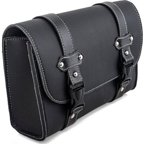 For Suzuki For Harley For Honda Universal Motorcycle Pannier Bag PU Leather Saddle bags Tail Bag Luggage Motorbike Side