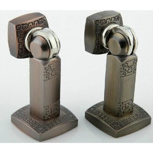 Europe style zinc alloy door stopper bronze classical door stops strong magnetism Free shipping DS21