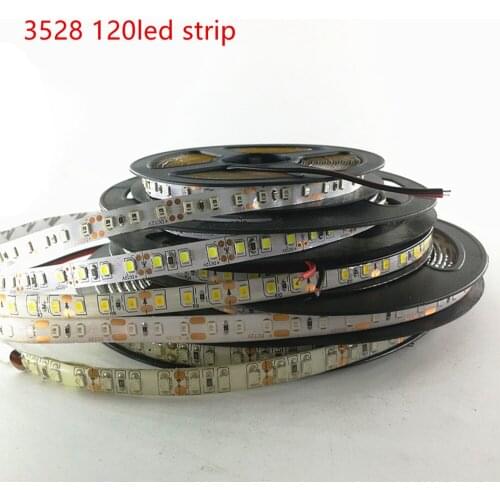5m white/warm white/blue/green/red/yellow 120leds/m SMD3528 5mm/8mm pcb flexible LED strip tape light,DC12V 600leds