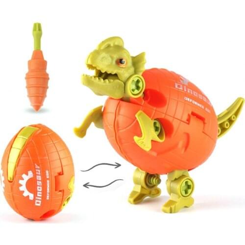 Dinosaur Toy Realistic Thinking Ability Cultivation Bright Color Baby Dinosaurs Egg Toys Creative Toddler DIY Bauble Kids Gifts