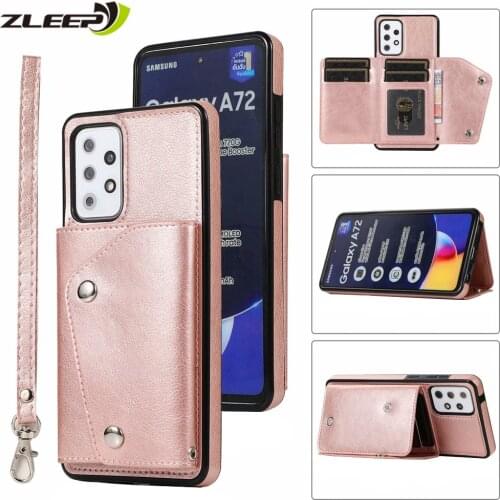 Leather Wallet A32 A52 A72 Case For Samsung Galaxy A12 A51 A71 A81 A91 A90 Note20 S21 S20 FE Ultra S10 S9 S8 S7 Plus Phone Cover