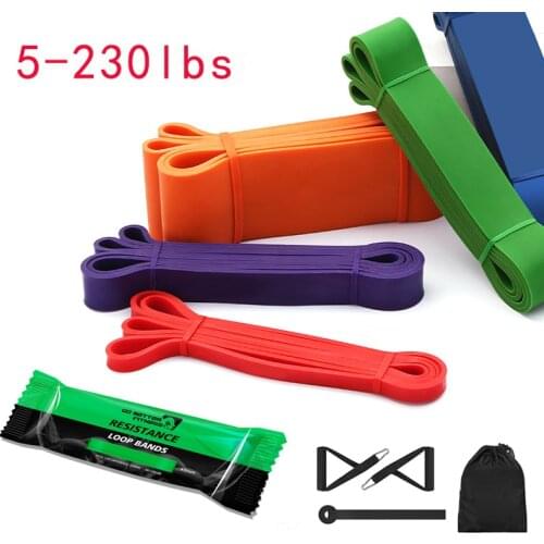 Fitness Band Pull Up Elastic Band Rubber Resistance Loop Power Band Set Home Gym Workout Expander Strengthen Trainning Equipment
