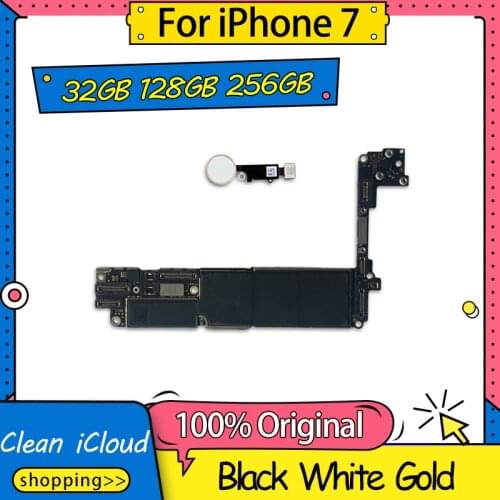 Full Unlocked For iPhone 7 Motherboard With Touch ID,Replacement Mainboard For iPhone 7 Logic Board Motherboard With IOS System