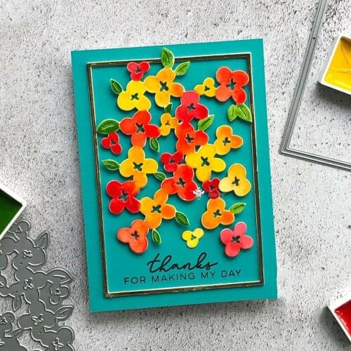 New Flower cluster background metal Cutting Dies Stencils DIY Scrapbooking Paper/photo Cards Embossing Dies