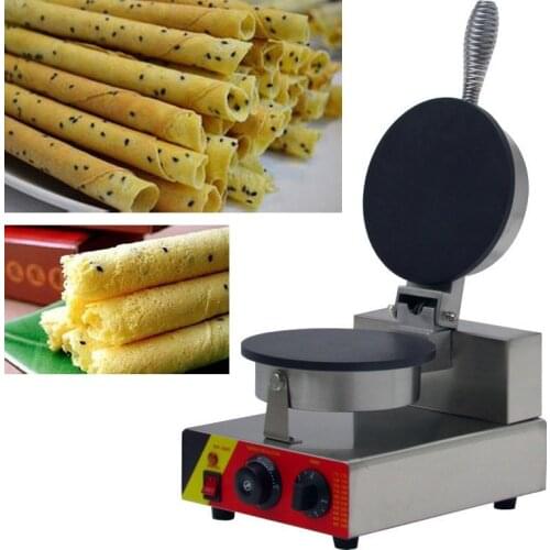CE approval electric egg crepes making machine, egg-biscuit-roll machine,egg roll making machine for sale