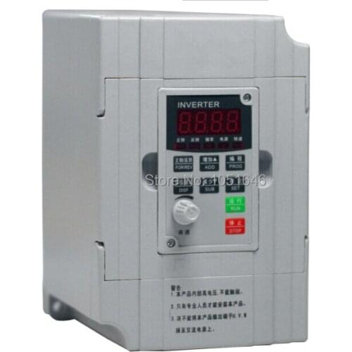 Free shipping, Spindle Inverter 0.4KW, 220V,11A, Frequency conversion, Single phase 220V output three-phase 220V 0.4KW converter