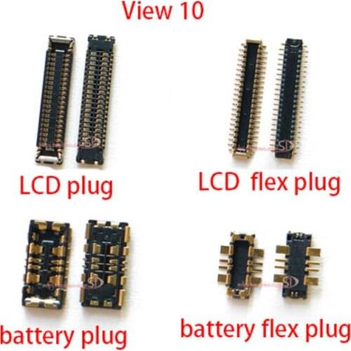 LCD Display FPC Connector Plug & Battery FPC Connector Clip Plug For Huawei Honor View 10