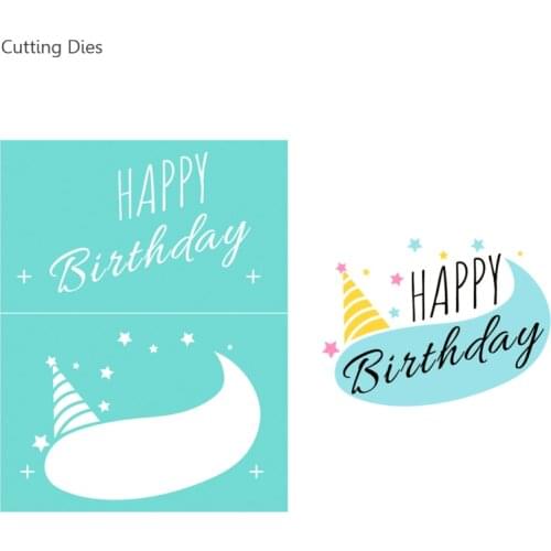 Happy Birthday Printed Self-Adhesive Silk Screen Printing Stencil Mesh Transfers 8.5x11" For T-shirt Pillows Diy Home Decor