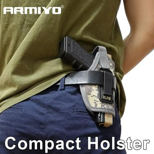 Armiyo Invisible Tactical Compact Subcompact Pistol Holster Waist Plastic Clip Gun Bag Hunting Accessories