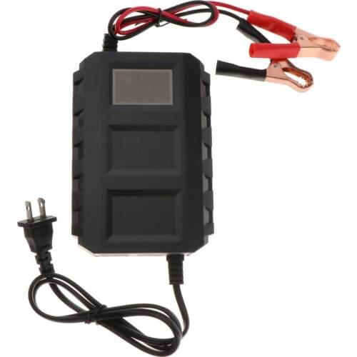 12V 20A Smart Car Battery Charger Pulse Repair for Car Boat lead acid Battery Charger LCD Display Car Charging Recovery US Plug