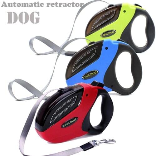 Retractable Dog Leash with Anti-Slip Handle,Strong Nylon Tape Dog Walking Leash for Medium Large Dogs ,One Button Break and Lock