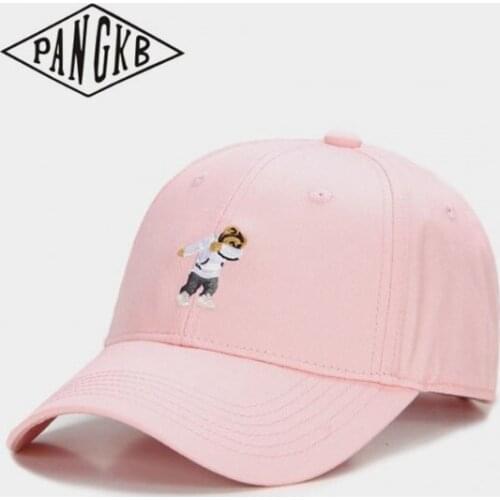 PANGKB Brand DABBIN CREW CURVED CAP Pink girl adjustable hip hop baseball cap for woman adult outdoor casual sun snapback hat