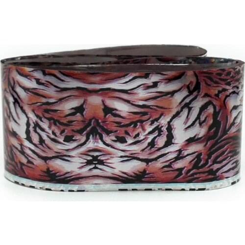 1 Roll 100*4CM Tiger Pattern Nail Art Transfer Foils Nails Stickers Adhesive Nail Polish Manicure DIY Nail Tips Accessories