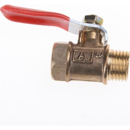 1PC Straight 1/4 Man-woman Pipe High Quality Pipe Ballet crane 1/4 "Sanitary shutdown Ball valve