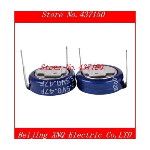 10/lot 0.47F 5.5V super farad capacitor H type